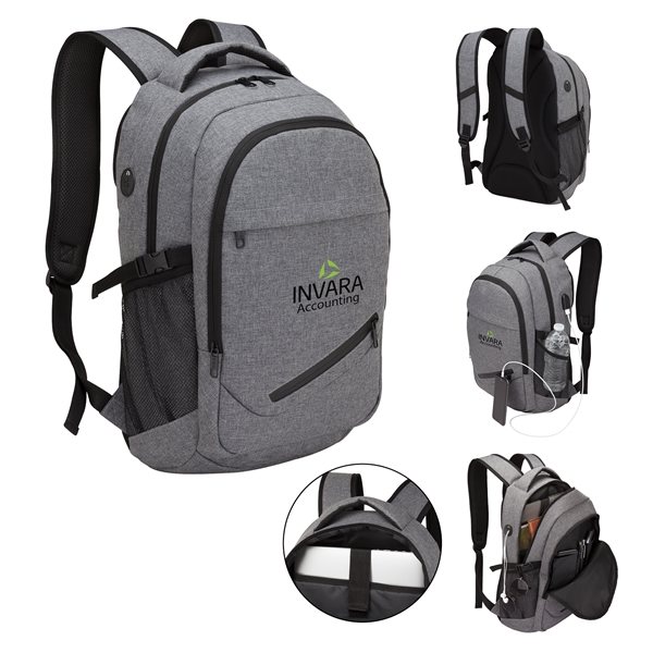 Pro-Tech Laptop Backpack - USB Port &amp; 20L Capacity