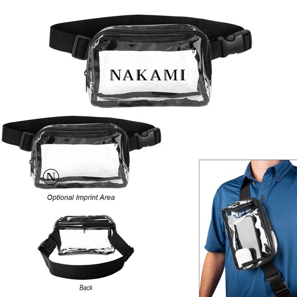 Anywhere Clear Belt Bag - PVC &amp; Adjustable