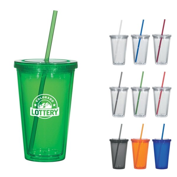 16 oz Newport Acrylic Tumbler - Double Wall &amp; BPA Free
