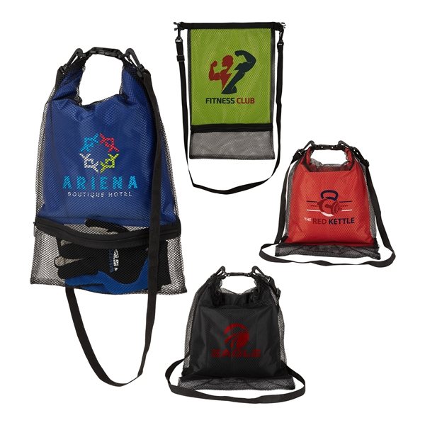 Crestone 3.8L Waterproof Bag w/ Mesh Outer - Outdoor &amp; Multipocket
