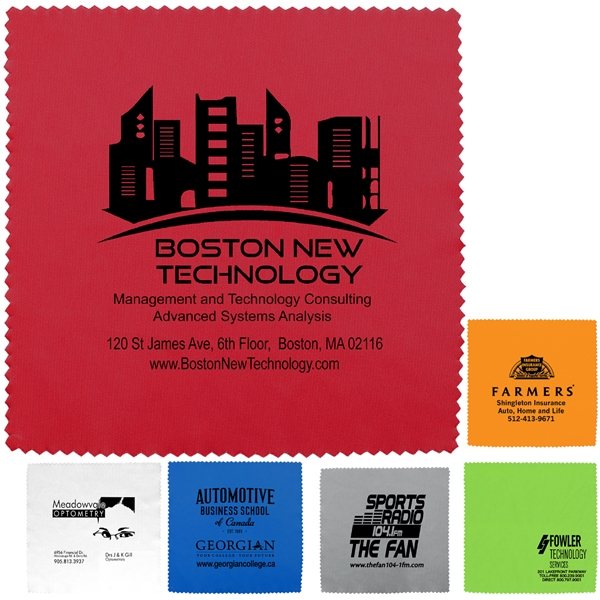 "ONECLEANSCREEN XL" - 8" X 8" 100% Microfiber RPET Recycled Polyester Cleaning Cloth & Screen Cleaner - Scratch-Free