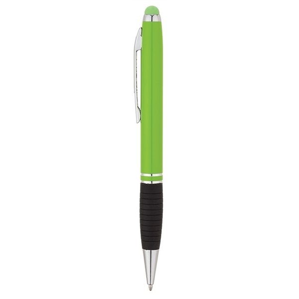 Vivid Ballpoint Pen / Stylus - Aluminum &amp; Silicone Grip