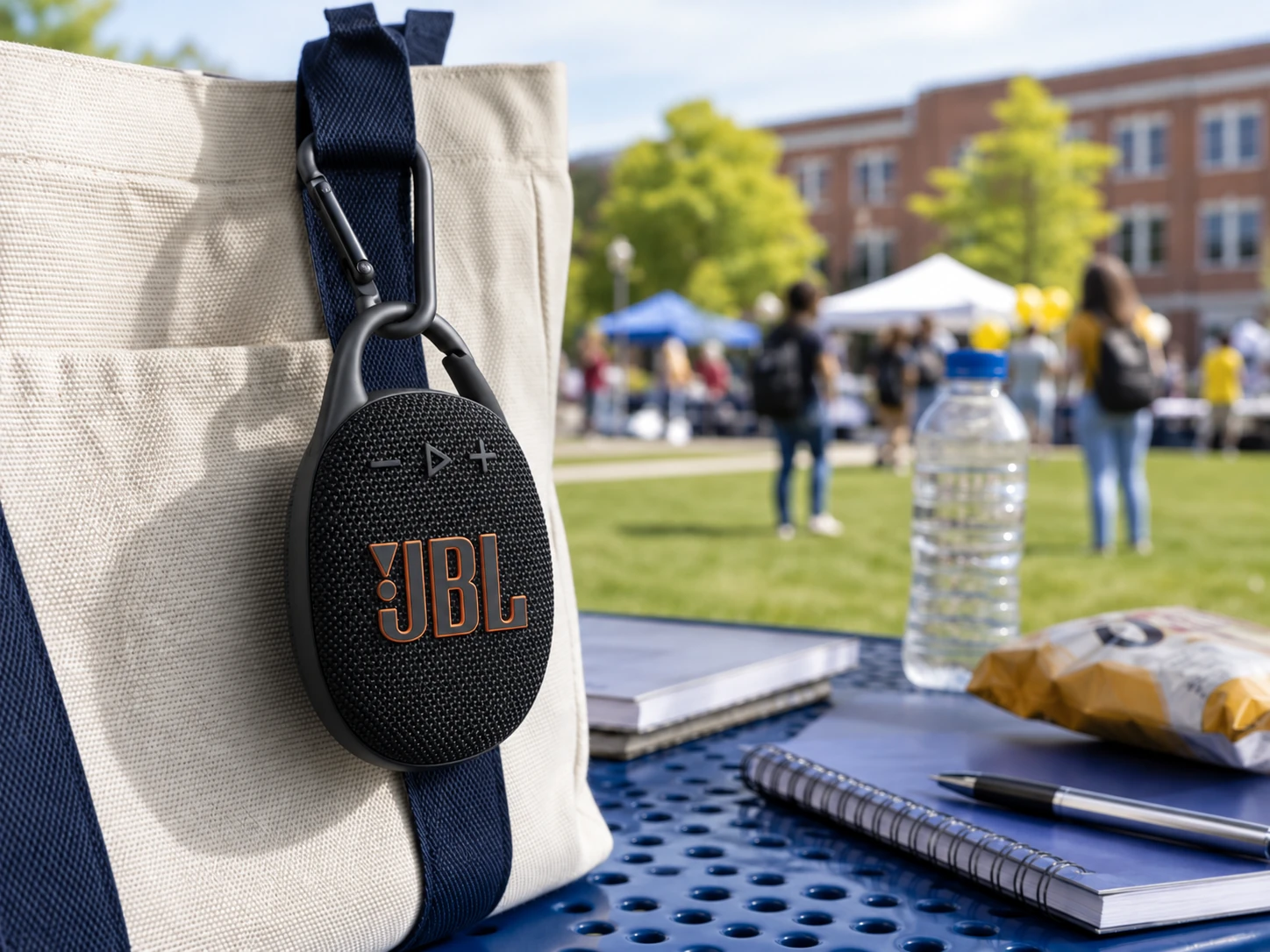 Custom JBL Clip 5 Portable Waterproof Bluetooth Speaker - 12hr Playtime