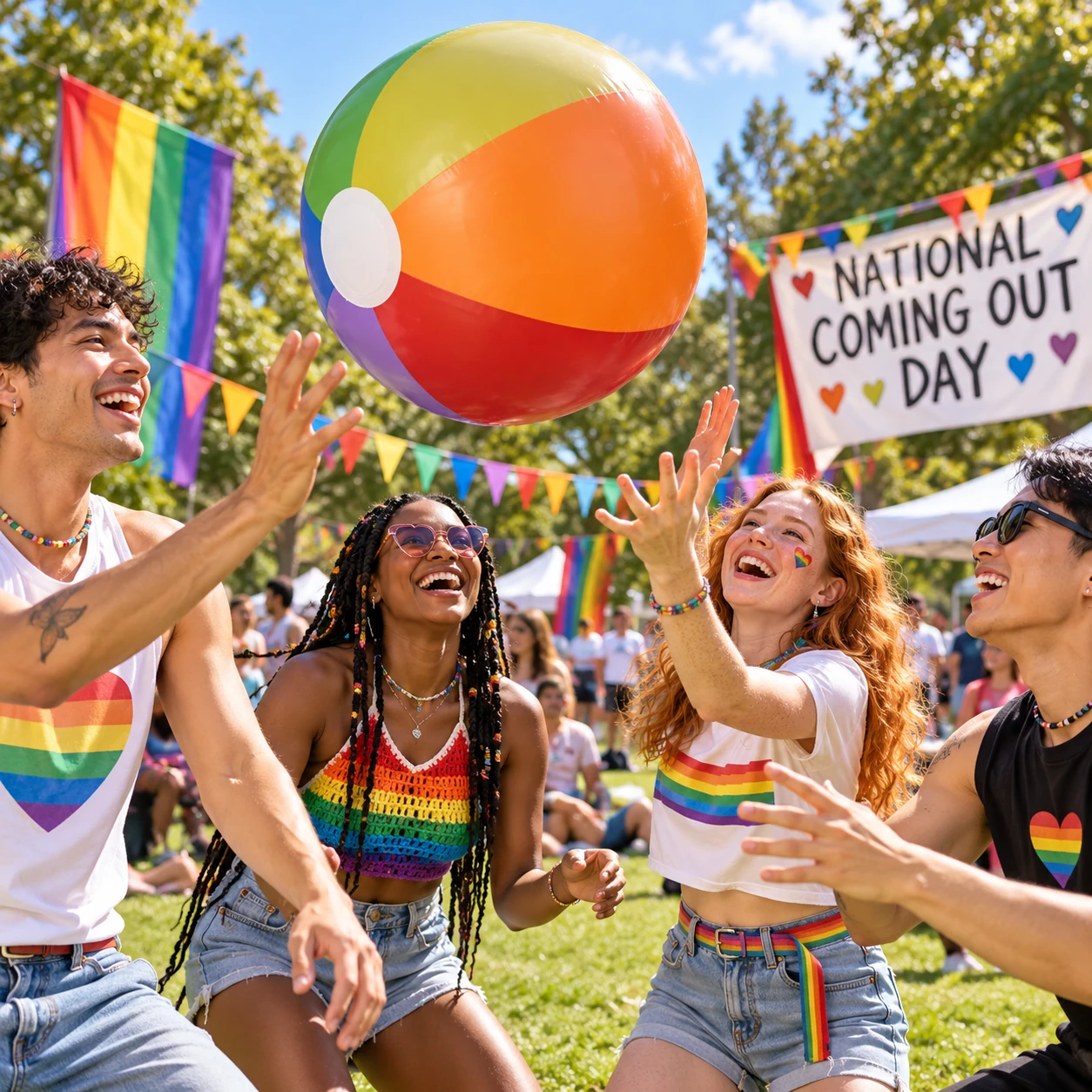 Rainbow Beach Ball
