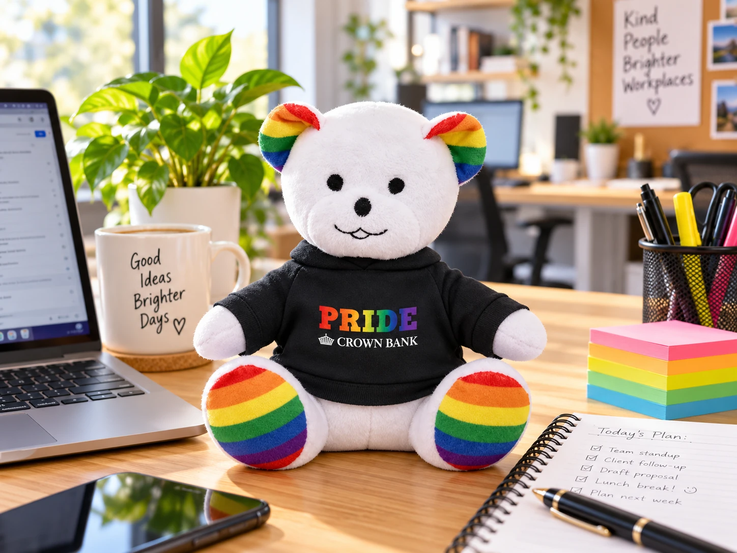 Rainbow Bear - Plush