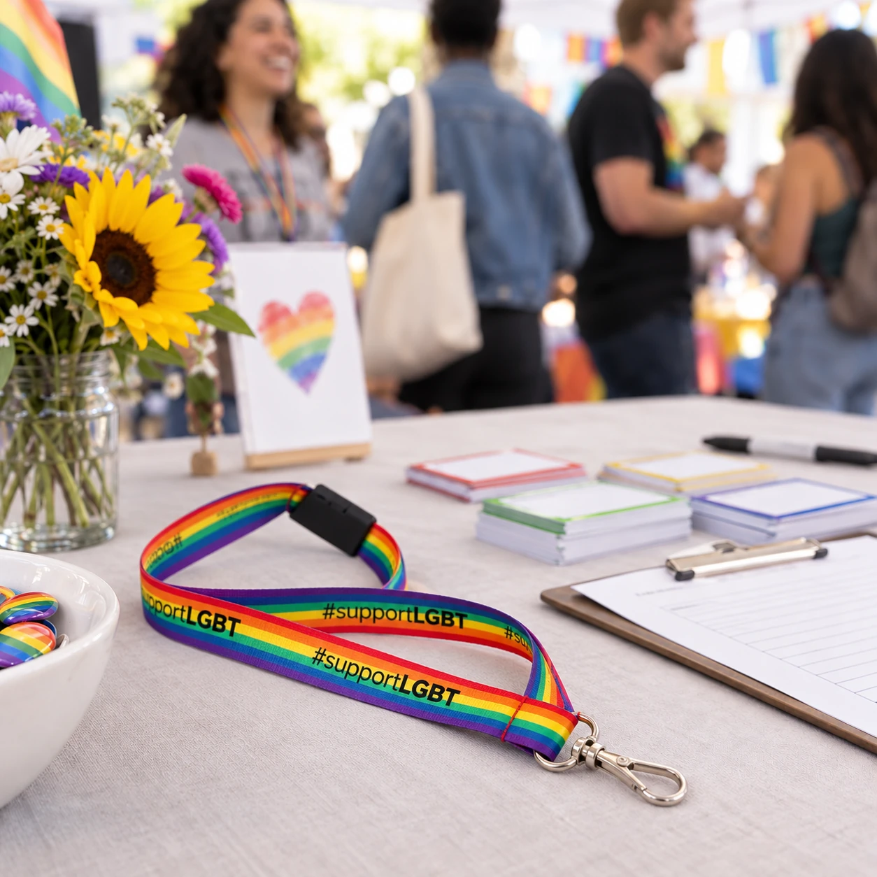 Rainbow Lanyard - Breakaway Safety